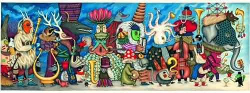 DJECO Panoramapuzzle Orchester 500 dlks von Djeco