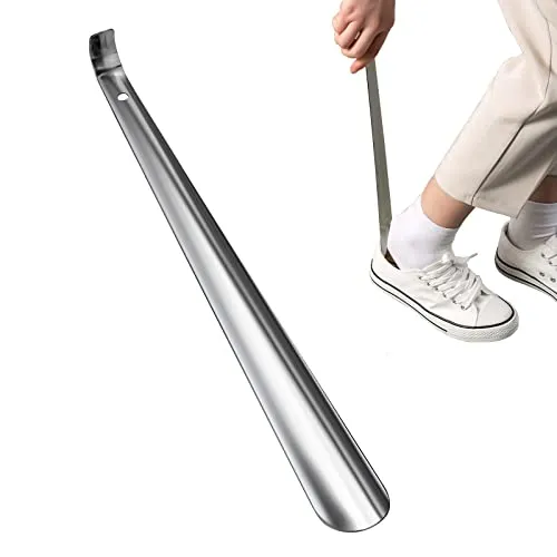 Schuhlöffel Lang 42cm Schuhanzieher Lang Metall Sehr Stabil Mit Ergonomischer Form Sehr Stabile Ausführung Ideal für Reisen - Mann, Frauen, Kinder, Senioren 1
