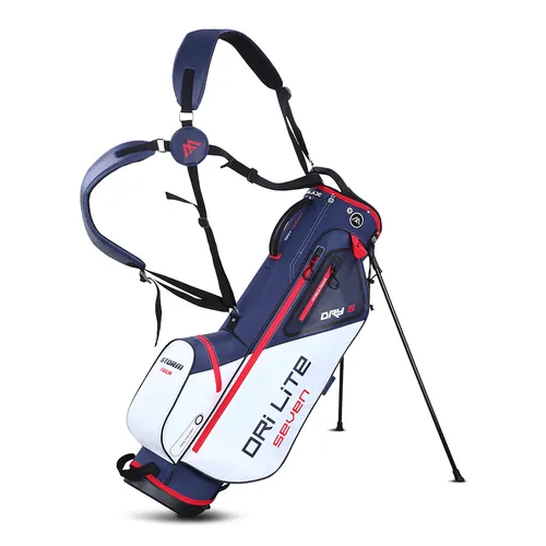 Big Max Dri Lite Seven G Standbag navy/orange - Golf-Bag mit wasserdichtem Design, ideal für alle Wetterbedingungen und perfekte Mobilität auf dem Golfplatz