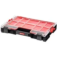 PROREGAL QBRICK Sortimentskasten Pro HxBxT 36 x 45 x 8 cm 6 Liter Mit Deckgriff Mit Klemmverschlüsse Schwarz