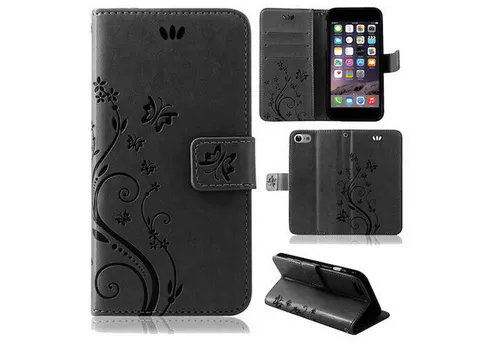 betterfon Handyhülle Handytasche für Apple iPhone 5 / 5s / SE Klapphülle Klapphülle, Bookstyle-Hülle: Magnetverschluss 3 Kartenfächer & Standfunktion