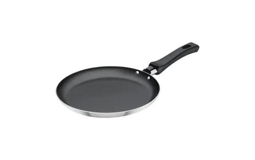 Tramontina Aluminium Antihaft Crepes Pfanne Professional, 22 cm, Pancake, Pfannkuchenpfanne, Schwarz