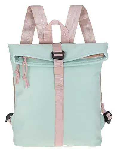 New Rebels Rucksack Damen Tim Fashion small Damenrucksack Mini Handtasche Plane + Schlüsseletui (Mint 67)