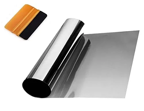 Sonnenschutzfolie zum Anbringen auf Windschutzscheibe, graduelle Färbung, transparent, filtert 98% der UV-Strahlen, permanent, Nicht reflektierend und Nicht metallisiert (schwarz)