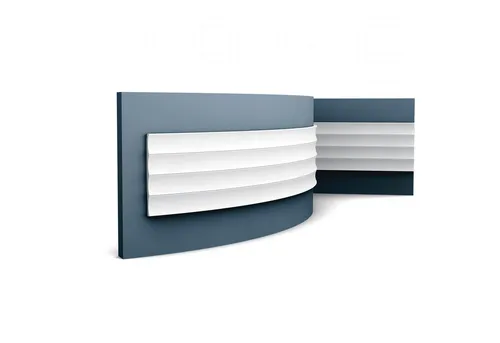 Orac Decor Flexprofil W114F MODERN VALLEY XL - Flexibles 3D Wandpaneel - Abschlussprofile für Innen- und Außenbereich, flexibel und perfekt für gebogene Wände oder kreative Designs. Vorgrundiert für einfache Montage und beeindruckende Ergebnisse.