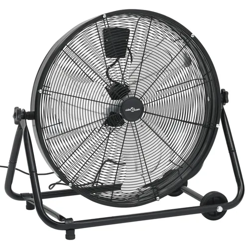 vidaXL Trommelventilator mit Rollen 60cm 180W - Industrieventilator mit Aluminiumflügeln, ideal für Belüftung, Bautrocknung und Filmsets. Robuste Bauweise und einfache Geschwindigkeitsregelung für optimale Kühlung.