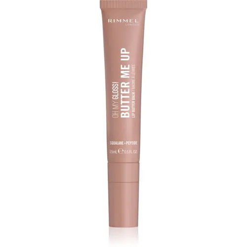Rimmel Oh My Gloss! Butter Me Up feuchtigkeitsspendendes Lippenbalsam Farbton 001 Latte Delight 15 ml