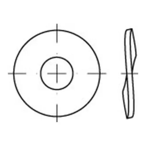 Federscheiben DIN 137 Form B aus Federstahl für M33 - Sonstige Elektroinstallationsartikel, hochwertige gewellte Federscheiben für Gewindedurchmesser 33mm, ideal für stabile Verbindungen und zuverlässige Anwendungen.