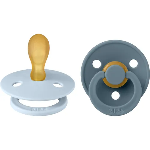 BIBS Colour Size 2: Symmetrical 6+ months Schnuller Baby Blue / Petrol 2 St.
