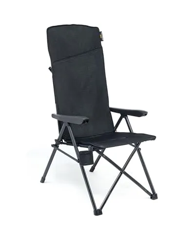 Uquip Campingstuhl Justy XL air mesh I Faltbarer Klappstuhl mit 120 kg Traglast I kompakter Faltstuhl aus Stahl & Polyester I klappbarer Outdoor-Stuhl für Camping, Strand, Angeln, Garten & Festivals