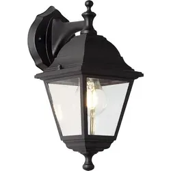 Produktbild Außenwandleuchte hängend 1-flammig 31x14 cm schwarz
