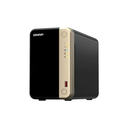 QNAP 2-Bay TS-264-8G NAS-Server - Intel Celeron Quad Core 8 GHz, leistungsstarker Speicher für effiziente Datenverwaltung und Medienstreaming