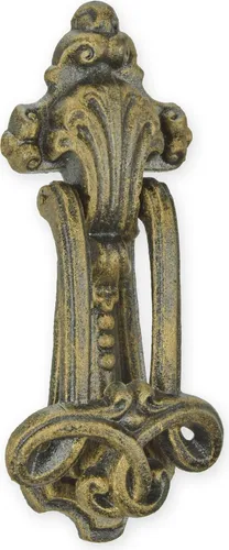 Ornamentaler Türklopfer aus Gusseisen – Retro Design - Aschesauger – stilvolles Replikat im Retro-Design, das Ihrem Eingangsbereich Eleganz verleiht und durch robuste Bauweise und Langlebigkeit besticht.