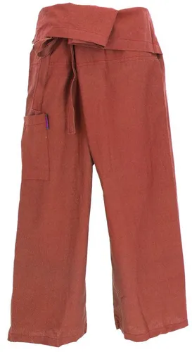 Thai Fischerhose aus fester Baumwolle in orange von Guru-Shop