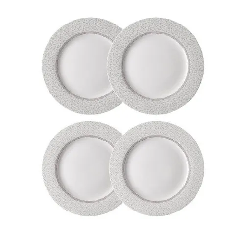 LAURA ASHLEY Speiseteller Teller-Geschenk-Set Wild Clematis (27,5cm) (4-teilig)