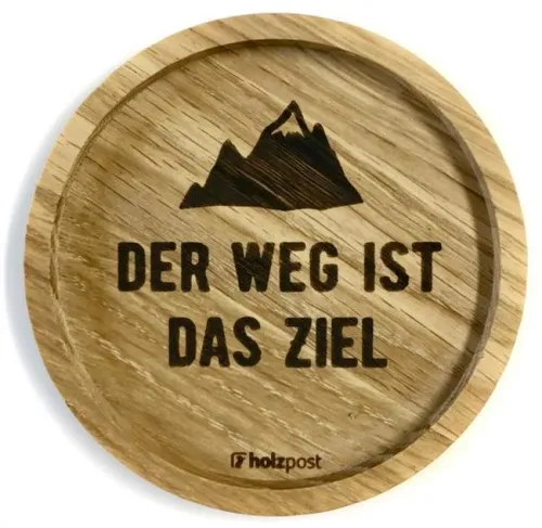 Glasuntersetzer & Bierdeckel Beige von holzpost