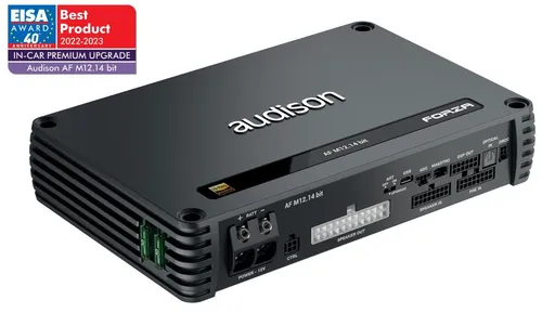 Audison AF M12.14 bit 14-Kanal DSP + 1080W Verstärker - FORZA - Car-HiFi-Endstufen mit 14-Kanal DSP und 1080W Sinusleistung für kraftvollen Sound und optimale Klangsteuerung.