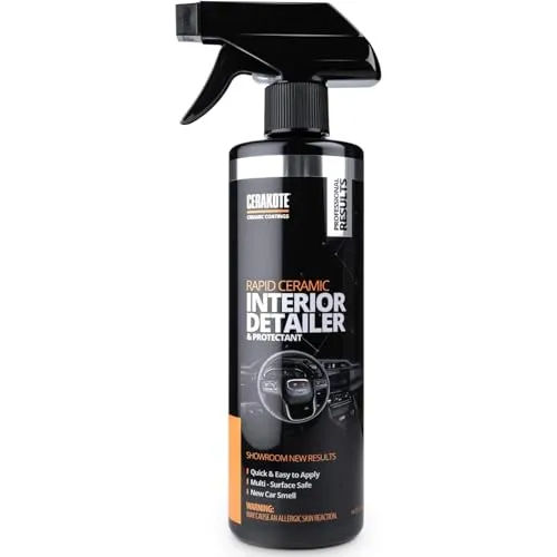 CERAKOTE Rapid Ceramic Interior Detailer (414ml) – Profi Cockpitpflege, Reinigung und Aufbereitung für Auto Innenraum – langanhaltender Effekt – Keramiktechnologie – Für alle Oberflächen – Frischeduft