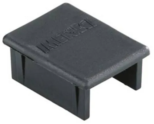 fischer Abdeckkappe FEC 62 S schwarz - 100 Stück - Abdeckkappen für Schrauben, passend zu massiver Auslegerkonsole mit Profil 41/62, ideal für einen sauberen und professionellen Abschluss.
