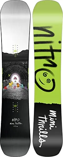 Nitro Snowboards Jungen MINI Thrills BRD ´23, Freestyleboard, Twin, Flat-Out Rocker, Urban, Progressive