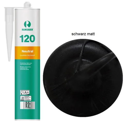 Ramsauer Dichtstoff Ramsauer 120 Neutral Silikon Dichtstoff 310ml Kartusche, gebrauchsfertig, UV- und witterungsbeständig, anstrichverträglich