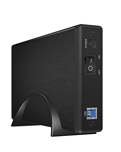 ICY BOX IB-377U3 - Externes Gehäuse für 1x 3,5 Zoll Festplatte, USB 3.0 mit UASP, blitzschnelle 5 Gbit/s und Hot Swap für flexible Nutzung