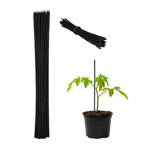 Pflanzstäbe 100er Set Bambusstab Pflanzenstütze 30 cm Markierstab Orchideenstab