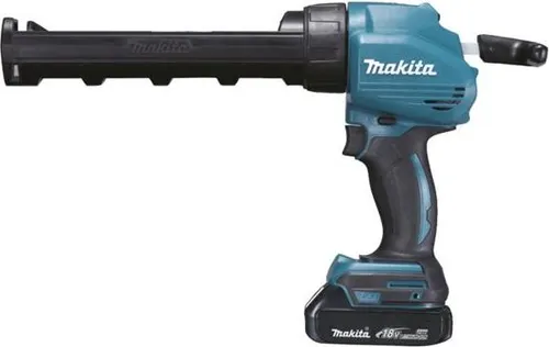 Makita DCG180RF Akku-Spachtelpistole 18V - Akku-Kartuschenpistole für 300-ml und 600-ml Tuben, mit Anti-Tropf-Funktion und elektronischer Geschwindigkeitsregelung für präzisen Silikon- und Klebstofffluss. Inkl. Akku und Ladegerät.