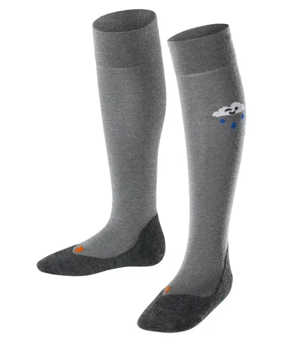 Falke Kniestrümpfe Active Rainboot (höchster Tragekomfort) hellgrau Kinder - 1 Paar, Größe: 31-34