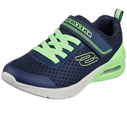 Skechers Jungen MICROSPEC MAX - GORVIX Sneaker - Leichte und sportliche Kindersneaker mit gepolsterter Innensohle und flexibler Gummilaufsohle für optimalen Grip, ideal für aktives Spielen und Sport.