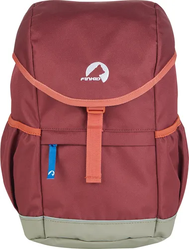 Finkid Kinder Reppu Rucksack - Beet red-Chili, ONE Size - Kinderrucksack mit wasserfestem Boden und integrierter Sitzunterlage, ideal für Abenteuer und Ausflüge. Maße: 24 x 36 x 14 cm.