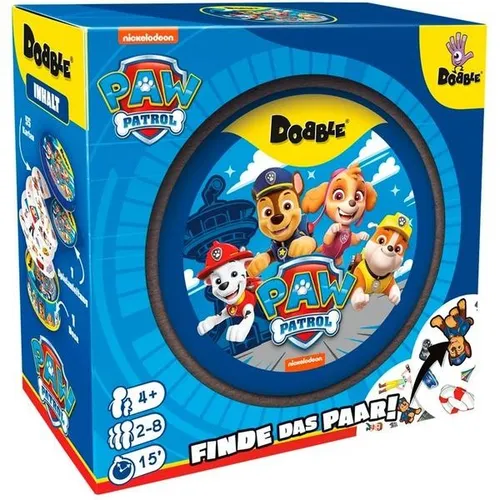 Dobble Paw Patrol (Eco Sleeve) - Spaß für die ganze Familie - Gesellschaftsspiel für 2-8 Spieler, fördert Reaktionsschnelligkeit und Teamgeist, ideal für Paw Patrol Fans!