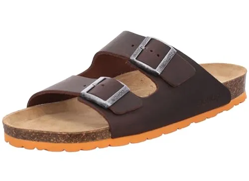 Rohde Herren Pantolette Leder Clog Schnalle Grado 5927, Größe:42 EU, Farbe:Braun