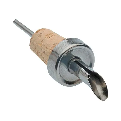 Piazza Ausgießer aus Edelstahl mit Kork, 4 Stück, braun von Piazza