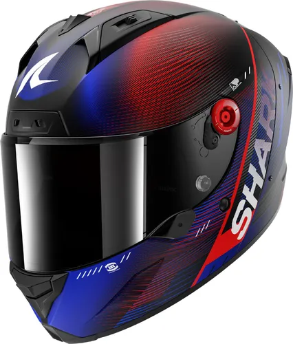 Shark Aeron Speed-Tech Integralhelm - Matt Schwarz/Blau/Rot - S - Hochwertiger Motorradhelm mit hervorragender Aerodynamik und optimalem Komfort. Ideal für anspruchsvolle Fahrer, bietet Sicherheit und eine perfekte Passform für unvergessliche Fahrerlebnisse.