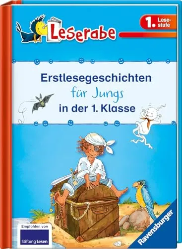 Erstlesegeschichten für Jungs - Leserabe 1. Klasse - Erstes Lesealter: Spannende Piratengeschichten und Geisteralarm für Kinder ab 6 Jahren, ideal zur Förderung der Lesekompetenz.