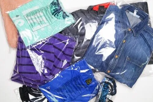 Beutel zur Textilverpackung. Wiederverschließbar. Sicherheitshinweise 100