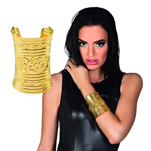 Römerin Armspange - Gold - Ägyptischer Schmuck Armreif Orient Modeschmuck Antike Armschmuck Göttin Ägypterin Kostüm Accessoire Ägyptischer Schmuck Armreif