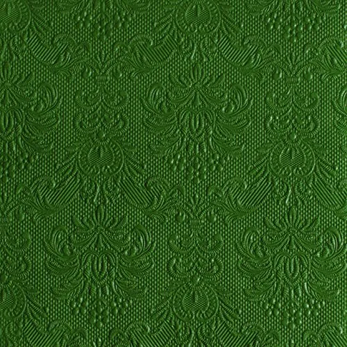 Ambiente Servietten Dinner/Party ca. 40x40 Elegance Dunkel Grün/Dark Green Geprägt - Hochzeit - Taufe