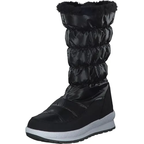 CMP Holse 39Q4996-U901 Winterschuhe Damen Schwarz Größe 36 - Wanderschuhe mit wasserfester CLIMAPROTECT-Membran, warmem Fleecefutter und modischem Design für Freizeit und Stadt. Bequem durch den Reißverschluss und ideal für kalte Tage.