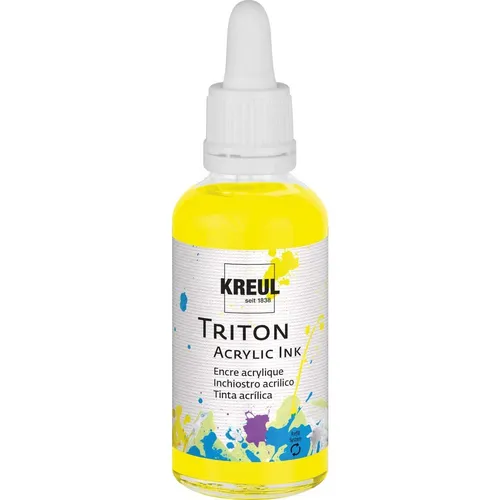 KREUL Triton Acrylic Ink Fluoreszierend Gelb 50 ml