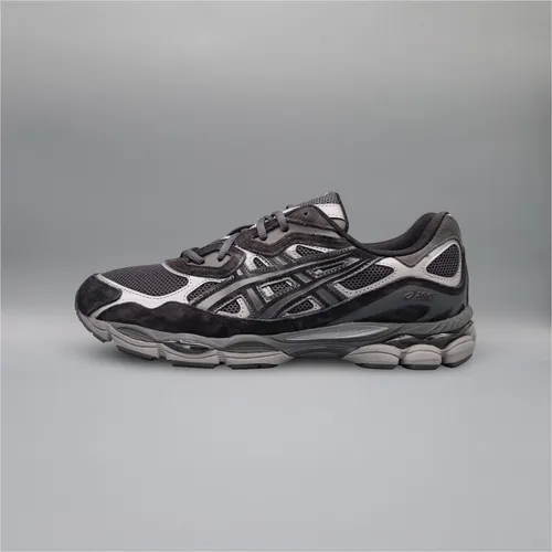 ASICS SportStyle GEL-NYC Sneaker - Sportlich und bequem in Grau/Schwarz - Laufschuhe mit hoher Dämpfung und leicht profiliertem Gummi-Profil für optimalen Komfort. Ideal für Sport und Freizeit, bitte 1,5 Größen größer bestellen.
