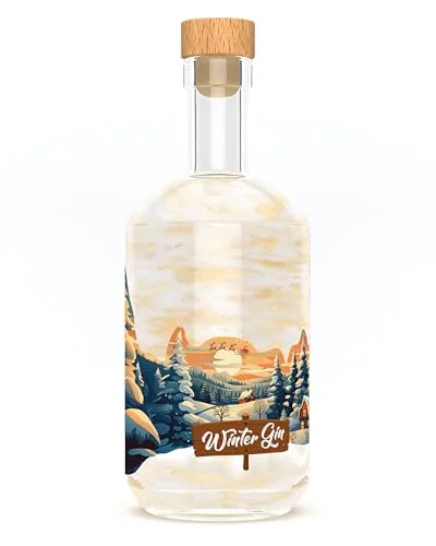 Winter Wonderland Spirits - Winter Gin - 0,5 Ltr. - 40% vol. - Vegan - mit magischem Glitzer-Effekt!