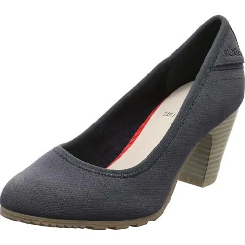 s.Oliver Damen Pumps mit Blockabsatz - Bequem und Elegant in Blau (Navy), 38 EU - Wanderschuhe mit SOFT FOAM Sohle für höchsten Komfort, ideal für stilvolle Anlässe. Hochwertiges synthetisches Material sorgt für Langlebigkeit und perfekten Sitz.