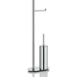 Kela Toilettengarnitur Lucido Edelstahl 18/10 glänzend 25x13x76,5cm, 22698