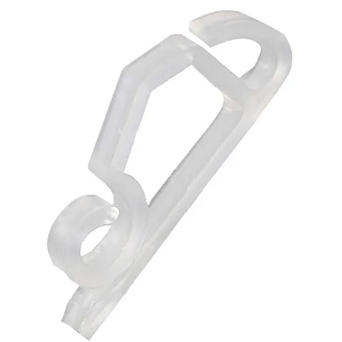 Haken zum Anbringen von Weihnachtsbeleuchtung an Dachrinnen, schneeweiß, Packung mit 50 Stück