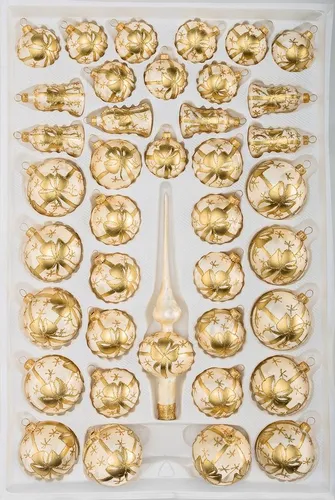 Navidacio Weihnachtsbaumkugel 39 tlg. Glas-Weihnachtskugeln Set