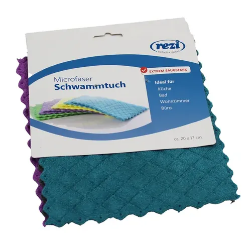 Schwammtuch Rezi 20x17 cm 6 er Pack 3 Farben gemischt 615016