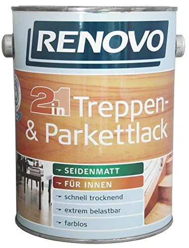 Produktbild 2,5 Liter RENOVO Treppen- und Parkettlack 2in1 seidenmatt lmf