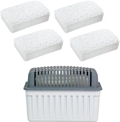 WENKO Luftentfeuchter Grau 1 kg mit Nachfüller - Effektiver Luftentfeuchter für Räume bis 80 m³, stromfrei und geräuschlos, schützt vor Feuchtigkeitsschäden und sorgt für ein optimales Raumklima.